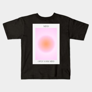 Mind - Mind Body Soul Pink Aura Kids T-Shirt